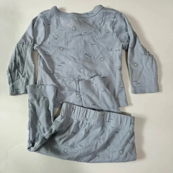 Carters Baby Set of Pants and buttons Shirt Light blue size 6M - Picture 4 of 6